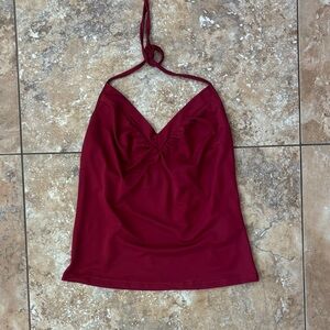 Burgundy Halter Top